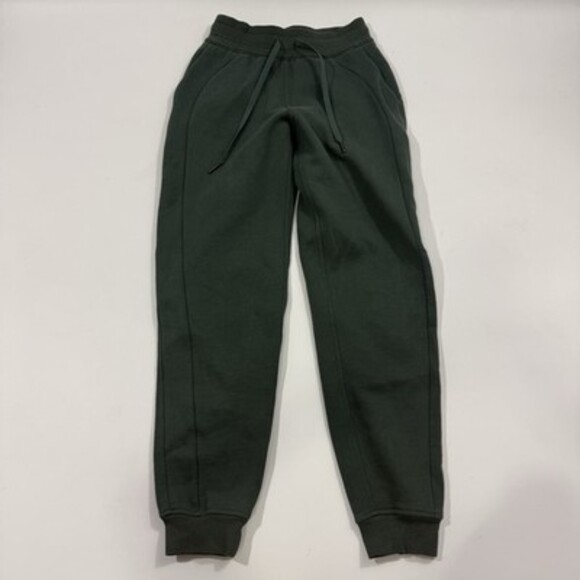 Lululemon Scuba High-Rise Jogger Full Length Dark Forest Sweatpants Pull On Sz 2 - Picture 2 of 9